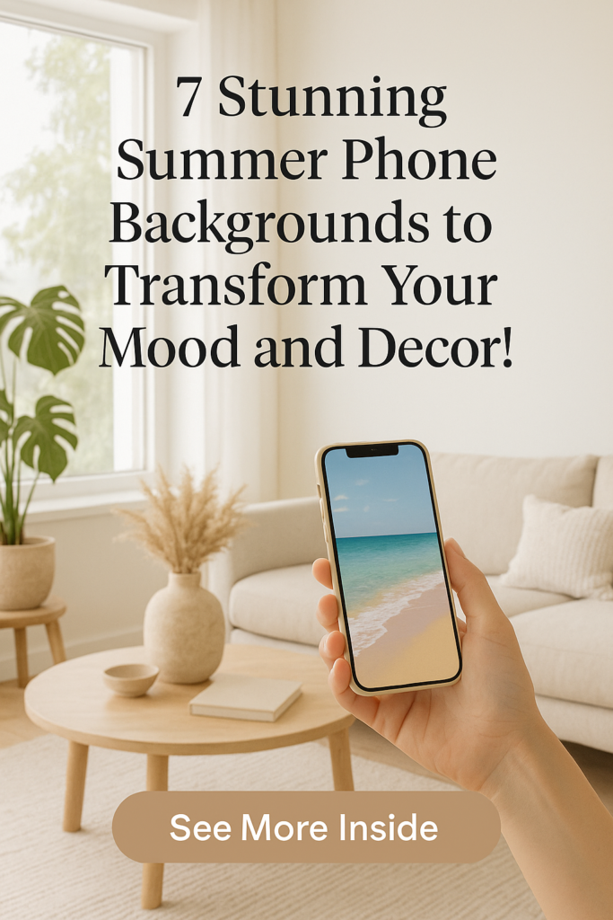 7 Stunning Summer Phone Backgrounds to Transform Your Mood and Decor!