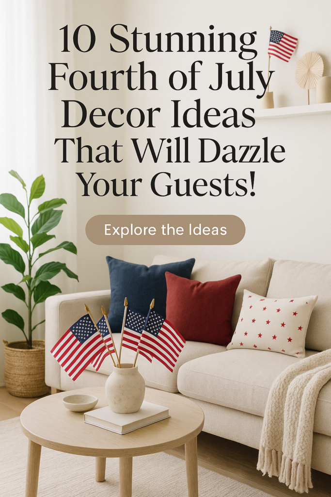 10 Stunning Fourth of July Decor Ideas That Will Dazzle Your Guests!