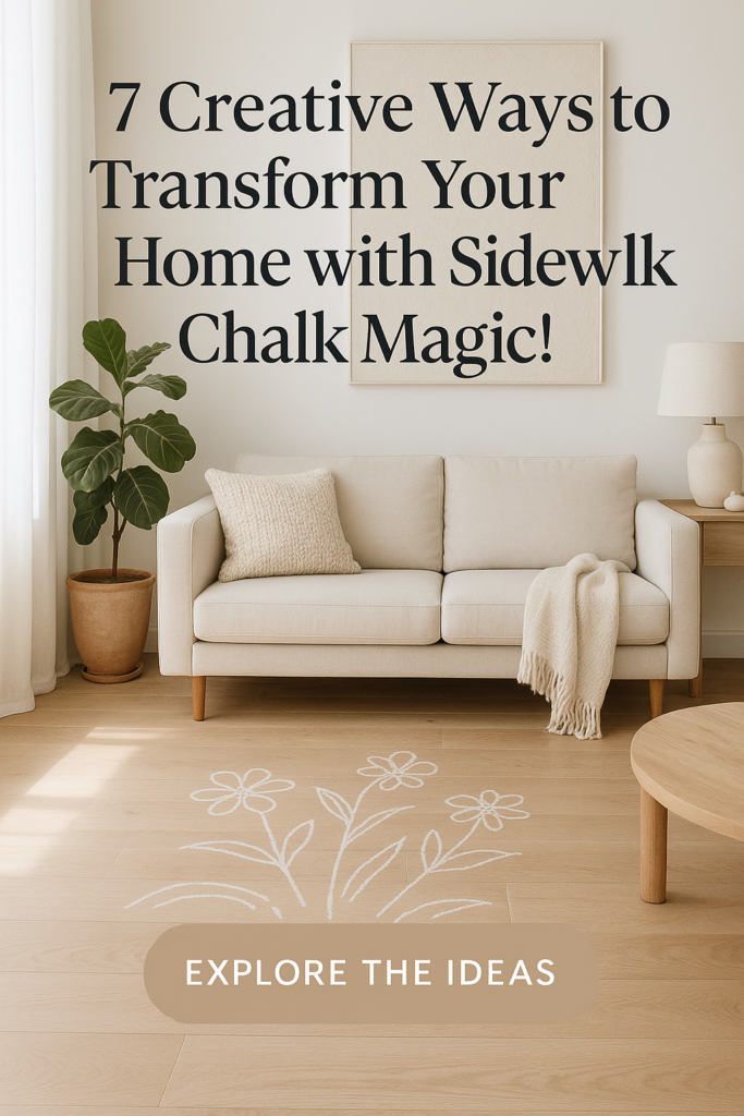7 Creative Ways to Transform Your Home with Sidewalk Chalk Magic!