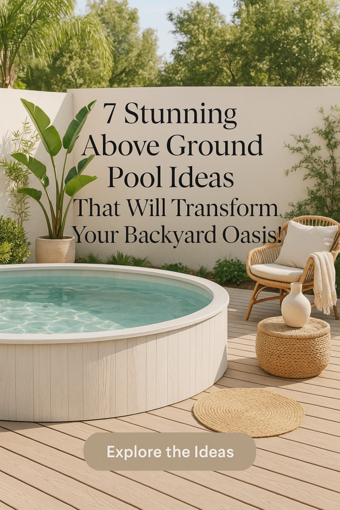 7 Stunning Above Ground Pool Ideas That Will Transform Your Backyard Oasis!