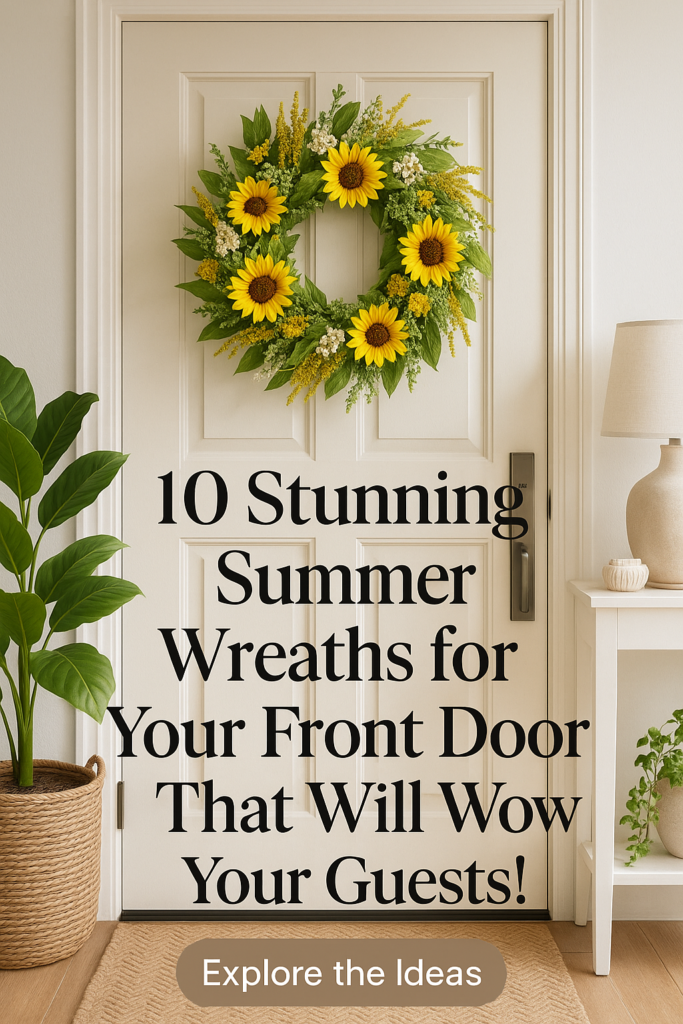 10 Stunning Summer Wreaths for Your Front Door That Will Wow Your Guests!