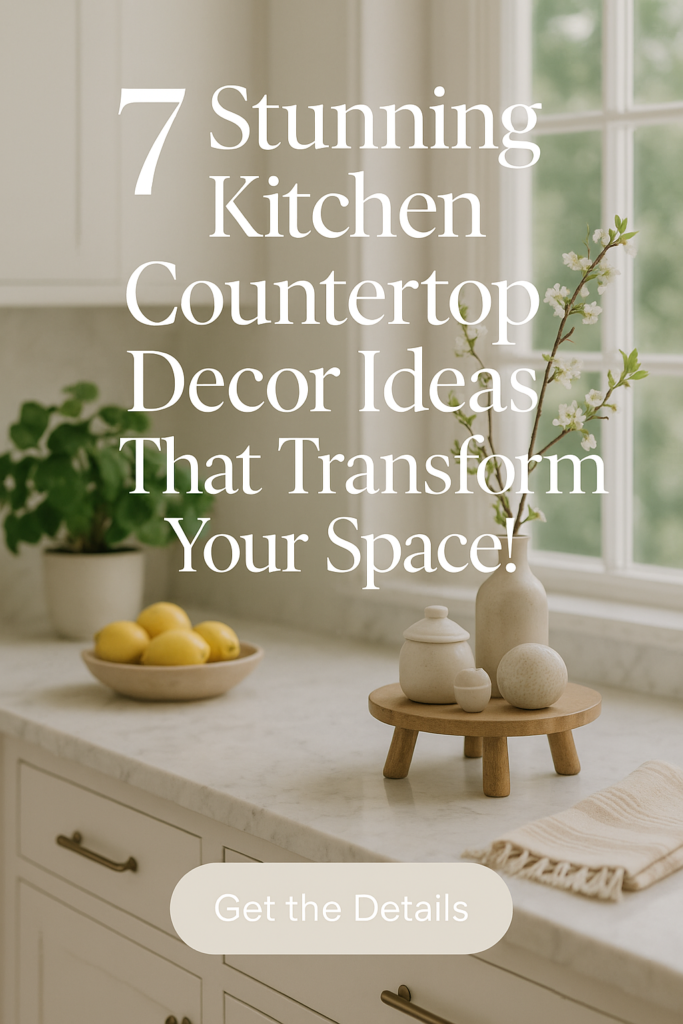 7 Stunning Kitchen Countertop Decor Ideas That Transform Your Space!