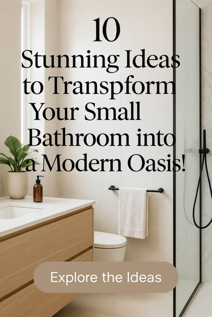 10 Stunning Ideas to Transform Your Small Bathroom into a Modern Oasis!