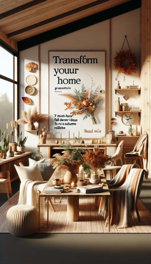 Transform Your Home: 7 Must-Have Fall Decor Ideas for a Cozy Autumn Vibe