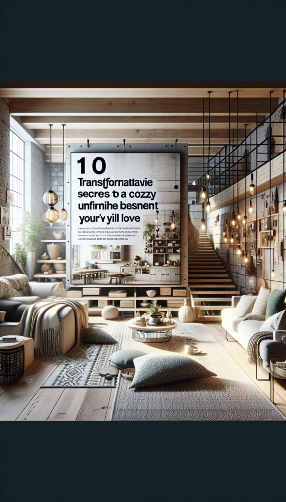 10 Transformative Secrets to a Cozy Unfinished Basement You’ll Love