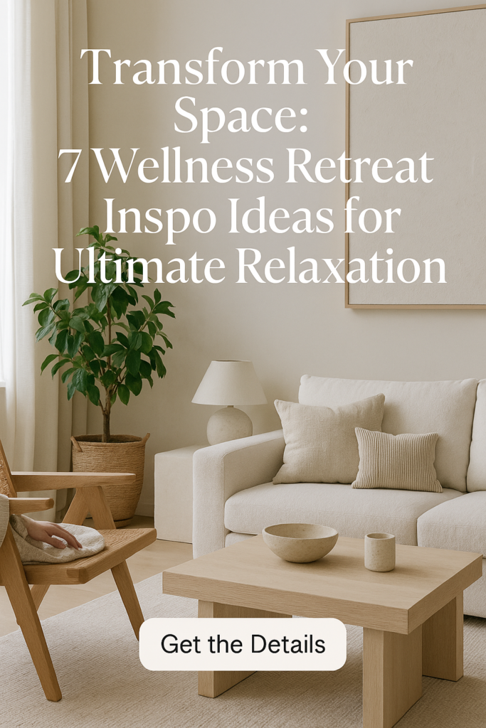Transform Your Space: 7 Wellness Retreat Inspo Ideas for Ultimate Relaxation