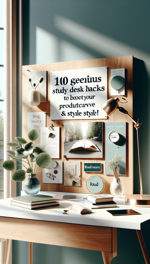 10 Genius Study Desk Decor Hacks to Boost Your Productivity & Style!