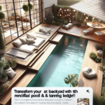 Transform Your Backyard with the Must-Have Rectangle Pool & Tanning Ledge Trend!
