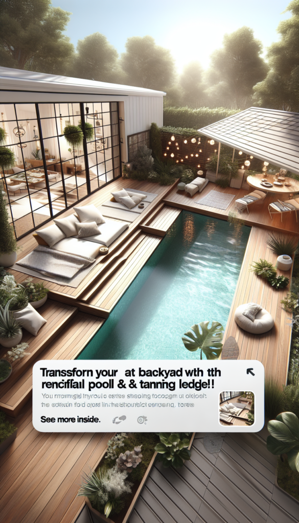 Transform Your Backyard with the Must-Have Rectangle Pool & Tanning Ledge Trend!