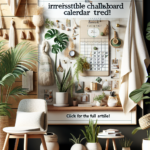 Transform Your Space with the Irresistible July Chalkboard Calendar Trend!