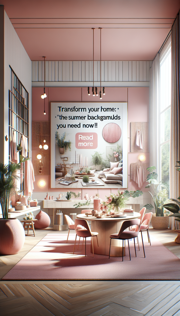 Transform Your Home: The 'Summer Backgrounds Pink' Trend You Need Now!