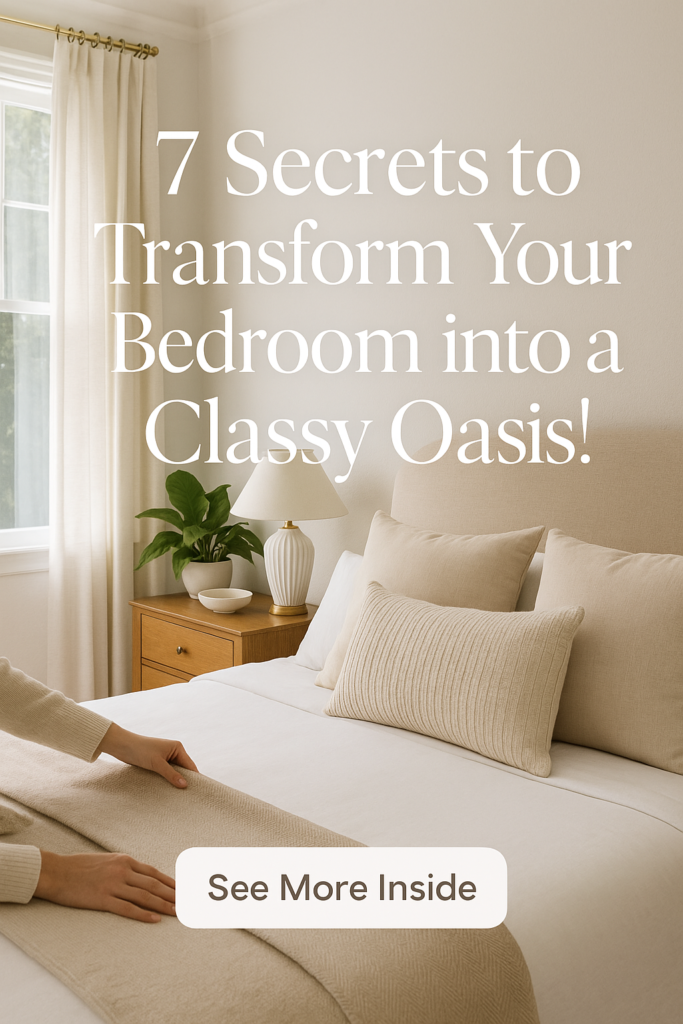 7 Secrets to Transform Your Bedroom into a Classy Oasis!