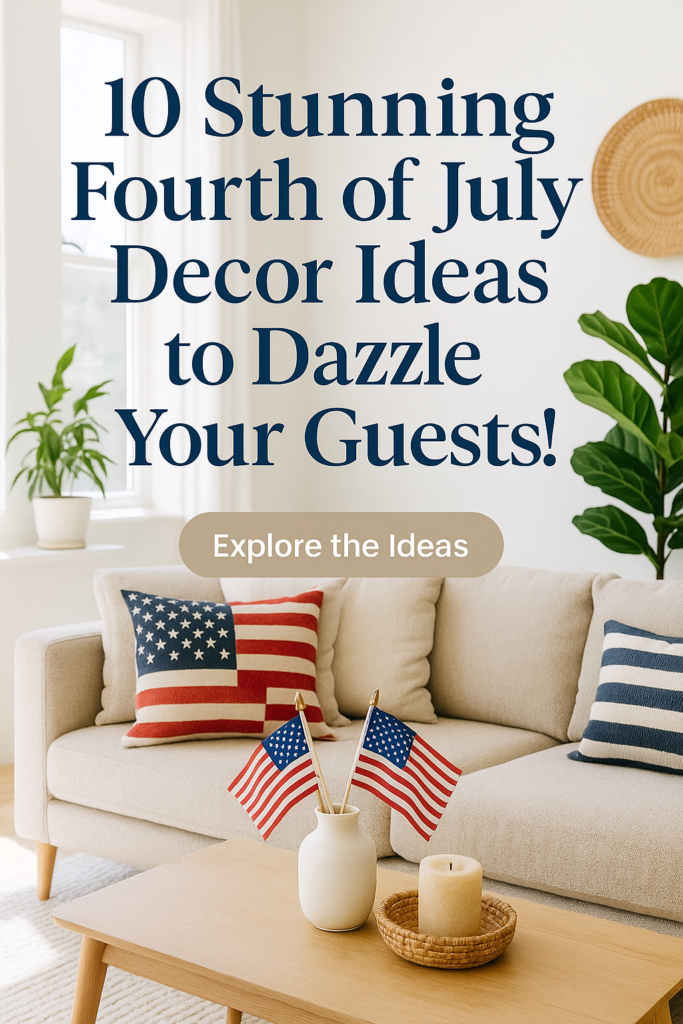 10 Stunning Fourth of July Decor Ideas to Dazzle Your Guests!