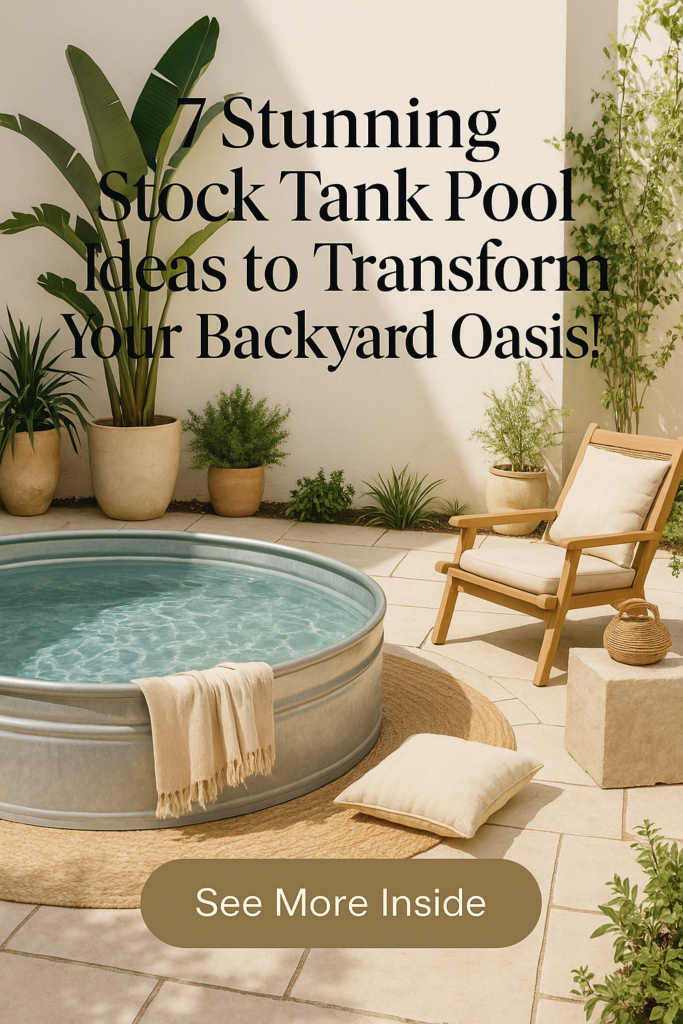 7 Stunning Stock Tank Pool Ideas to Transform Your Backyard Oasis!