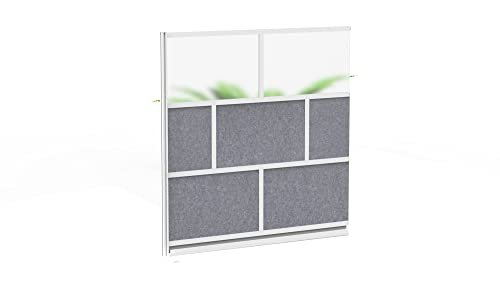 LUXOR MW-7070-XFCG Modular Room Divider Wall System - 70" x 70" Add-On Wall