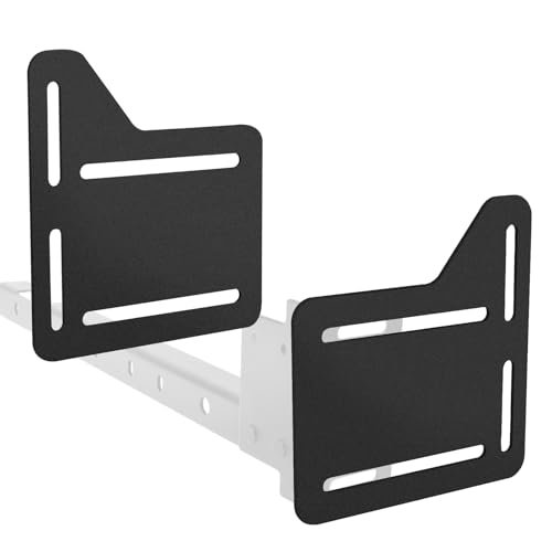 VANROUG 2 Pcs Bed Frame Brackets for Headboard, Bed Frame Adapter Connector, Bed Modification Plate, Bed Frame Conversion Kit, Headboard Attachment Bracket kit for Queen, King and Full Size Beds