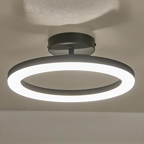 Facon RV Interior Lighting 12V LED Pendant Light Fixture with Switch - 15W 750LM 4000K Cool White, Dimmable Ceiling Light for RV Motorhome Camper Dinette, Kitchen, 11.83’’ Dia