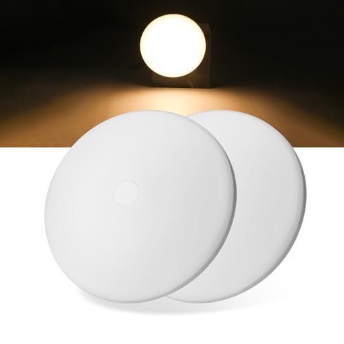 ULITECO RV Light Interior 12V, 4.5Inch RV Ceiling Dome Light, RV LED Puck Light with ON/Off Switch, 500LM Camper Lights Fixture for RV Boat Camper Trailer (3200K Warm White, 2PCS)