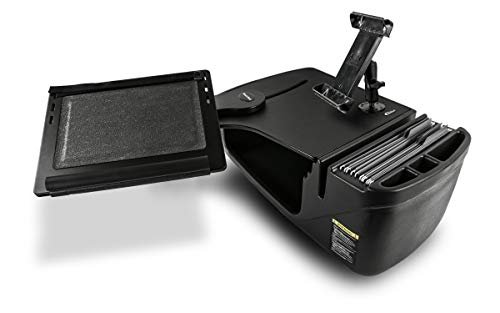 AutoExec Reach Car Desk for Your Vehicle Workstation and Mobile Office, Front Seat, Black with 400 watt Power Inverter and Tablet Mount