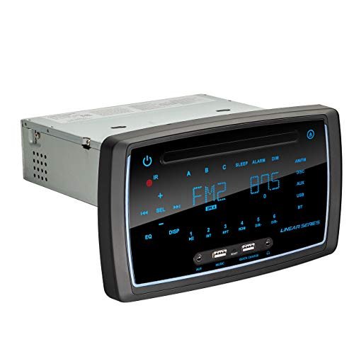 RV Multimedia Entertainment Stereo System with Bluetooth/DVD/USB/AM/FM/MP3/AUX, 3-Zone Receiver