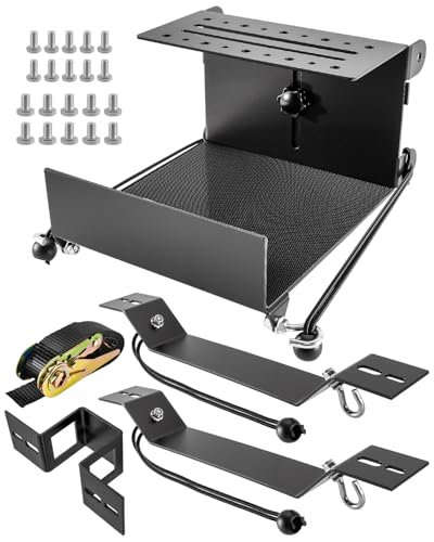 Van Interior Ladder Storage Holder, Adjustable Internal Ladder Rack Fit for Van Trailer Truck Roof, Quick Release Heavy Duty Ladder Bracket