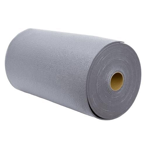 Sunshine Yoga Voyage Yoga Mat Roll, 24in x 50ft Exercise Mat, 5mm Thick Non-Slip Gym Mat for Home Workout and Fitness, Anti-Tear, Cut up to 8 Regular Yoga Mats, Cool Gray