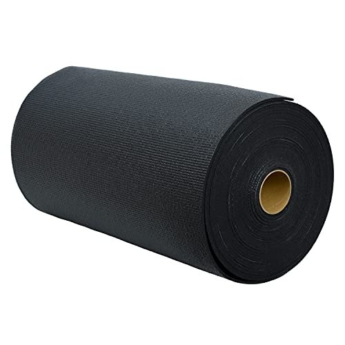 Sunshine Yoga Voyage Yoga Mat Roll, 24in x 50ft Exercise Mat, 5mm Thick Non-Slip Gym Mat for Home Workout and Fitness, Anti-Tear, Cut up to 8 Regular Yoga Mats, Black