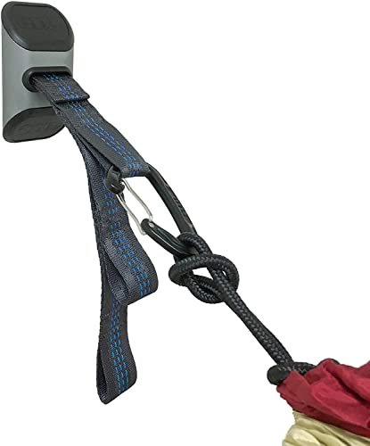 ENO, Eagles Nest Outfitters Deluxe Hammock Hanging Kit, Take Your Hammock Inside, Charcoal