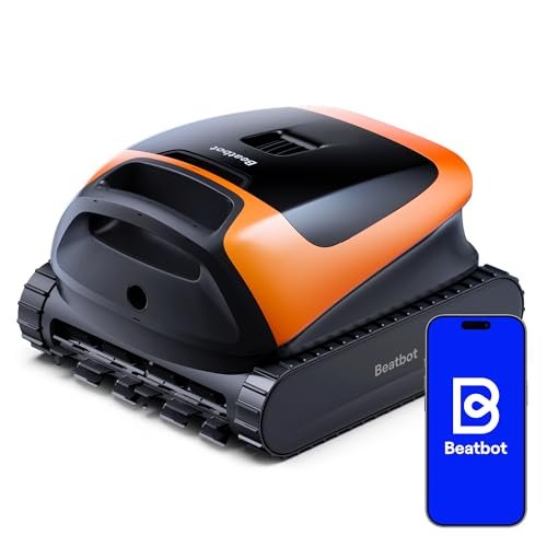 (2026 New) Beatbot Sora 30 Pool Vacuum Robot, 4-in-1 Cleaner with Shallow-Area Cleaning, 6800GPH Power, Smart Surface Parking, 5L Capacity for Above & In-Ground Pools Up to 3230 sq. ft, Vibrant Orange