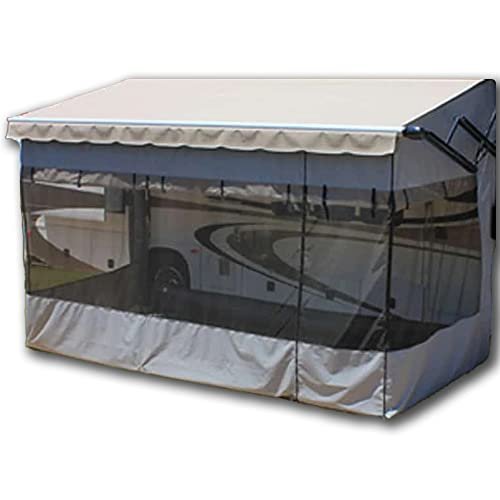 ShadePro - Villa RV Awning Screen Room - Add Room for Your Family Under Your RV Awning - Camper Screen Room for RV Patio or Porch Enclosure - Size 14 feet