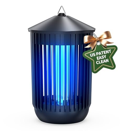 Flyghost Bug Zapper Outdoor Indoor, Mosquito Zapper, Electric Fly Traps IPX4 Waterproof 20W Lamp Fly Insects Traps for Patio, Garage, Backyard, Porch