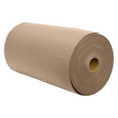 Sunshine Yoga Voyage Yoga Mat Roll, 24in x 50ft Exercise Mat, 5mm Thick Non-Slip Gym Mat for Home Workout and Fitness, Anti-Tear, Cut up to 8 Regular Yoga Mats, Mocha