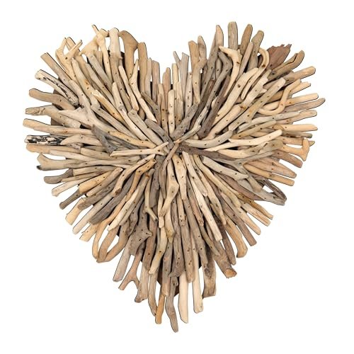 Creative Co-Op Driftwood Heart Shaped Wall Décor