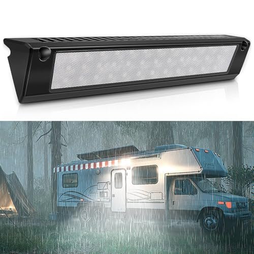 SKTYANTS 13" Exterior LED Flood Lighting Fixture, led rv Light Exterior Lights, 6000K Super Bright, 12V/24V DC, High Lumen Output Low Current Draw, IP 67 Waterproof for RV Boat