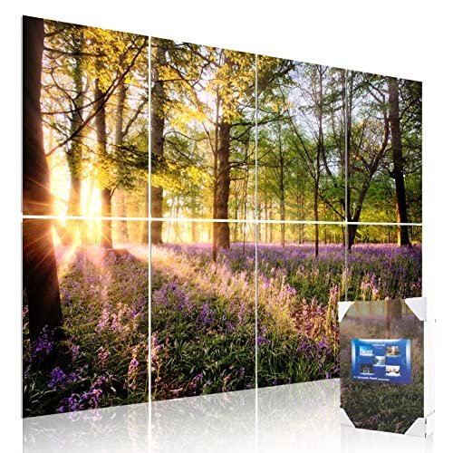 Mollywell Art Acoustic Panels, Sound Proofing, Wall Decoration, Suitable for Nature-Inspired Room Soundproofing & Vibrant Aesthetics (Forest Spring), 48x32x0.4 Inch