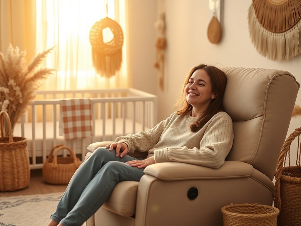 How a Compact Recliner Can Turn a Small Boho Nursery Into a Calm, Storybook Retreat