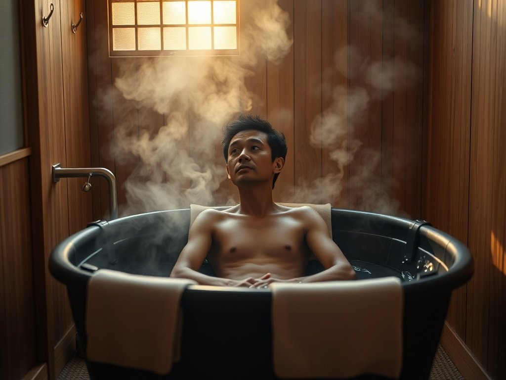 A foldable adult bathtub that turns 1 small corner into a real soak ritual