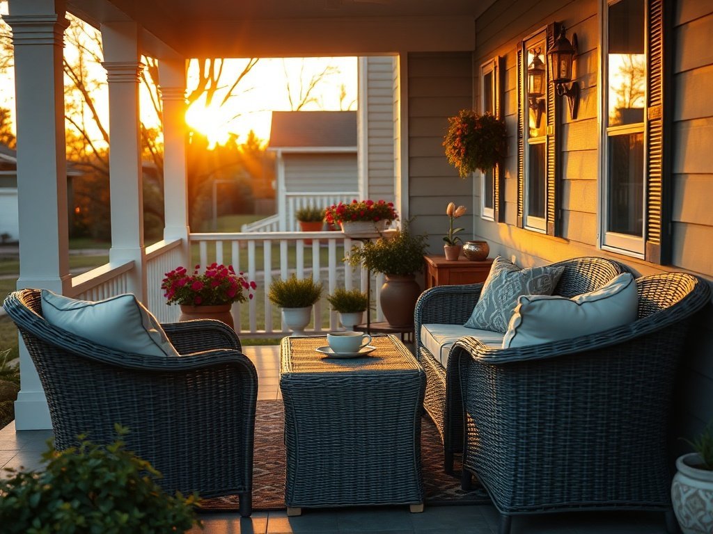 Turn a Bare Porch Into a 4-Piece Lounge in One Purchase: The Wicker Set That Makes Small Outdoor Spaces Feel Finished