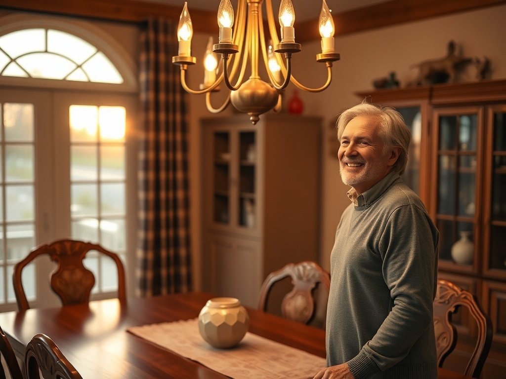 How a $79.99 Brass Gold 6-Light Chandelier Can Make a Traditional Room Feel Finished in One Afternoon