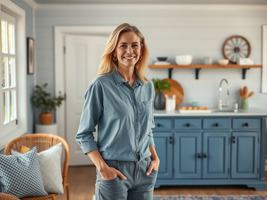 From cluttered corner to 63″ coastal focal point: how a blue farmhouse sideboard adds storage and style without a full remodel