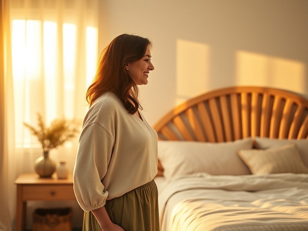 Turn a blank bedroom wall into a designer focal point with a curved fluted headboard that adds charging in one weekend