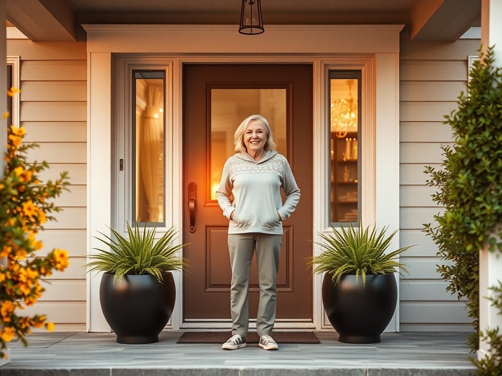 Turn a Plain Porch Into a Designer Welcome in 10 Minutes With 22-Inch Tall Planters