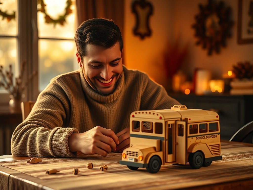 How a $18.99 3D Wooden School Bus Puzzle Becomes a Shelf-Ready Display Piece in One Relaxing Evening