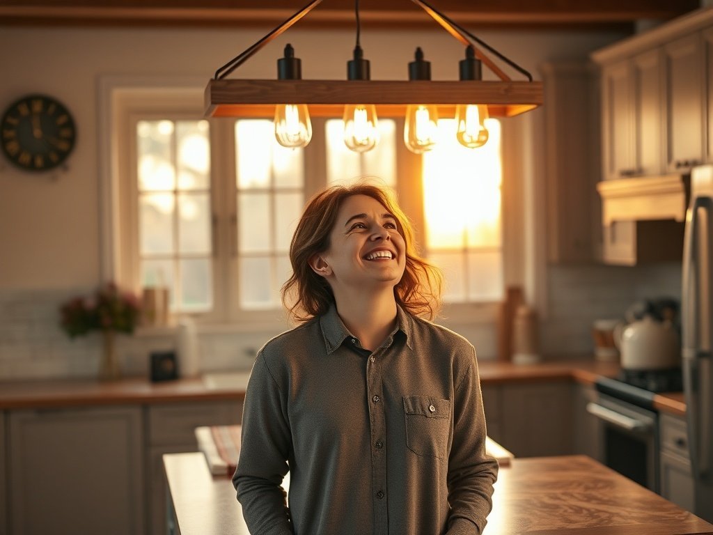 How a 5-Light Rustic Farmhouse Kitchen Island Pendant Can Make a Vintage Kitchen Feel Warmer and More Finished in One Afternoon
