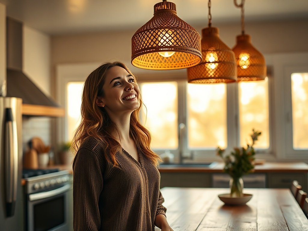 How a 3-pack woven pendant light can make a plain kitchen feel warm and finished in one weekend
