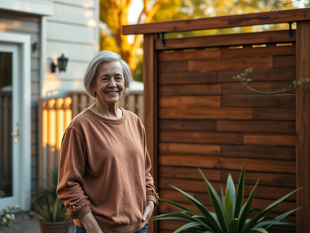 Turn a blank side yard into a private, polished outdoor zone in one afternoon with a freestanding wood screen