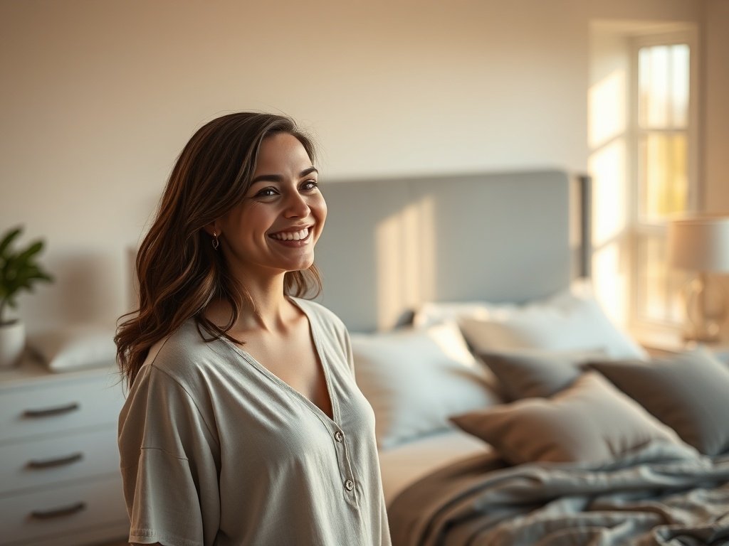 From plain queen bed to polished retreat in minutes: how one adjustable upholstered headboard makes a bedroom look finished