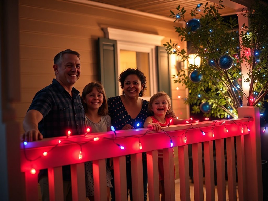 Turn a plain porch into a patriotic showpiece with one easy lighting upgrade that feels instantly festive