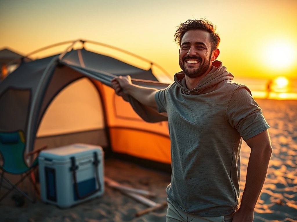 The 15-second beach camping tent upgrade that stops setup stress before sunset