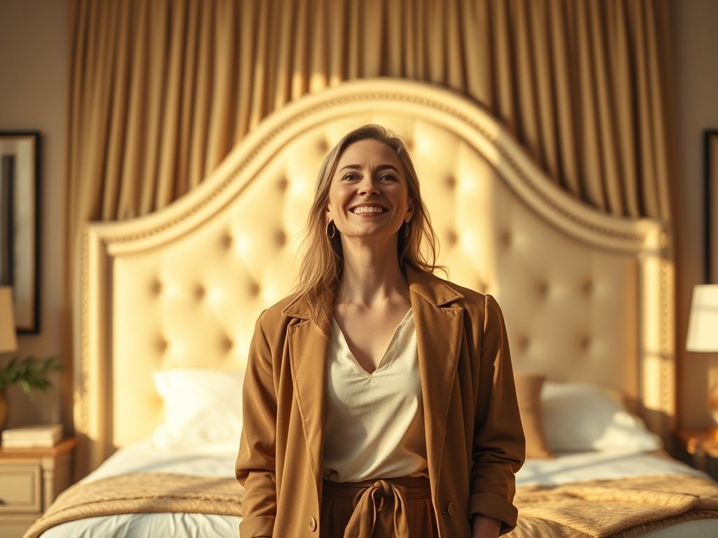 How to Turn a Plain Bedroom into a Nancy Meyers Retreat with One Statement Bed